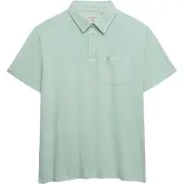 Superdry Classic Cotton Linen Short Sleeve Polo Vert L Homme