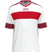Jako Maillot Club 92 KA blanc/rouge/marron S