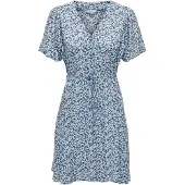 ONLY Robe 'ONLEvida' bleu clair / bleu foncé / blanc