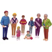 Miniland Figurines de jeu Famille de poupées européennes 8pcs.