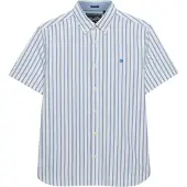 Superdry Preppy Oxford Short Sleeve Shirt Blanc XL Homme