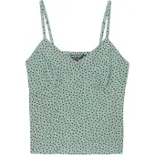 Superdry Cotton Cami Sleeveless Top Vert L Femme