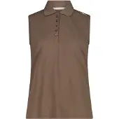 CMP 3t59776 Polo sans manches marron L Femme marron L