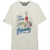 Superdry T-Shirt 'Maritime' bleu / rouge / blanc