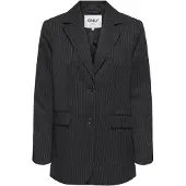 ONLY Blazer 'ONLREINA' noir / blanc