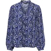 ONLY Chemisier 'ONLRAYA' bleu marine / bleu foncé / blanc