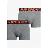 Superdry M3110461a Trunk Boxers 2 Units Gris M Homme