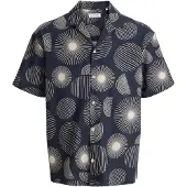 Jack & Jones Chemise bleu marine / blanc