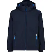 CMP Kid Jacket Snaps Hood B-Blue-Royal Blue 152