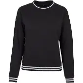 Build Your Brand College Sweat Crew Sweatshirt Noir 5XL Femme