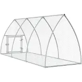 vidaXL Cage à lapins Argentée 300x105x120 cm Acier galvanisé