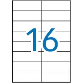 APLI 1274 Box Multipurpose Label 105x37 Mm Clair