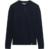 Superdry Grandad Long Sleeve T-shirt Bleu L Homme