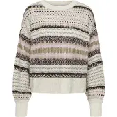 ONLY Pull-over 'ONLArianne' chocolat / pierre / kaki / rosé