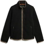 Superdry Veste en polaire beige / noir