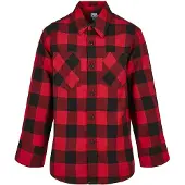 Urban Classics Chemise rouge / noir