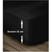 You do it Drap Housse Noir Lovely Home 180 x 200