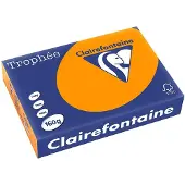 Clairefontaine Orange A4 Papier couleur 160 g/m² (250 feuilles)