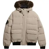 Superdry Homme Doudoune Bomber à Capuche Everest Cream Taille: M