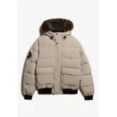 Superdry Homme Doudoune Bomber à Capuche Everest Cream Taille: XL