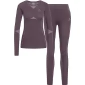 Odlo Fundamentals Performance Warm Long Sleeve Base Layer Set Gris XS Femme