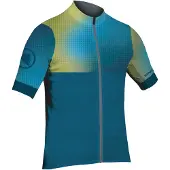 Endura T-Shirt fonctionnel 'Bitmap Block' bleu / citron vert