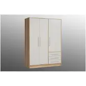 Mcd JUPITER armoire 145 cm chene/blanc
