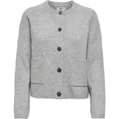 ONLY Cardigan 'ONLPiemonte' gris clair