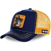 Capslab Casquette 'Gorra collab negra trucker logo bordado goku frente visera curva' bleu