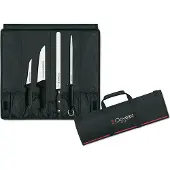 3 Claveles Kit Professionnel De Découpe De Jambon Avec Trois Couteaux Et Aiguiseur Acier