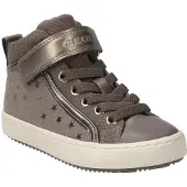 Geox Sneaker KALISPERA, cuir lisse, gris, enfants