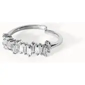 Purelei Bague 'Powder' argent / transparent