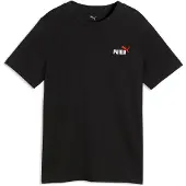 Puma T-Shirt 'ESS No. 1' rouge / noir / blanc