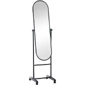 CLP Miroir sur pied Nane ovale, à pied pivotant, noir