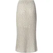 Pepe Jeans Claire Long Skirt Beige M Femme