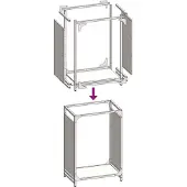vidaXL Étagère à bois de chauffage Blanc 44x28x65 cm Acier laminé à froid