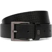 Tommy Hilfiger Ceinture 'Flag Plaque Embossed' noir