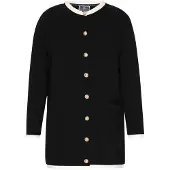 Dreimaster Maritim Cardigan noir / blanc