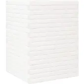 vidaXL Jardinière blanc 50x50x68,5 cm bois de pin massif