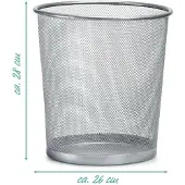 Zeller keine Marke 18100 Meshline Papierkorb 12l Alu