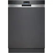 Siemens iQ700 Lave-vaisselle semi-intégré, 60 cm, Acier brossé SN57TS00CE