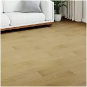 vidaXL Revêtement de sol en laminate 15 pcs Crème pâle