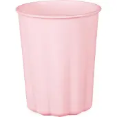 Party Deco Plastikbecher „Rüsche“ – Pink - wiederverwendbar (4x)