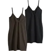 The Set Robe chocolat / noir