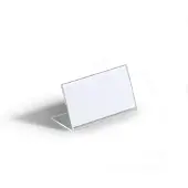 Durable Porte-noms de table acrylique, forme de L 52x100 mm, 10 p.