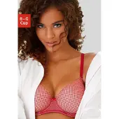 LASCANA Soutien-gorge 'Invisible Pink' rouge
