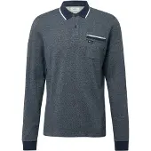 s.Oliver T-Shirt bleu foncé / bleu chiné / blanc
