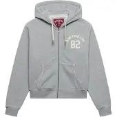 Superdry Veste de survêtement gris chiné