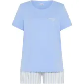 LASCANA Shorty bleu clair / blanc