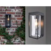 Lutec Wall lamp Flair black solar